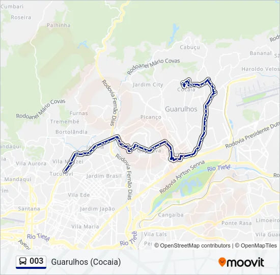 003 Bus Line Map