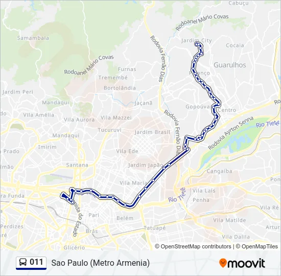 011 Bus Line Map