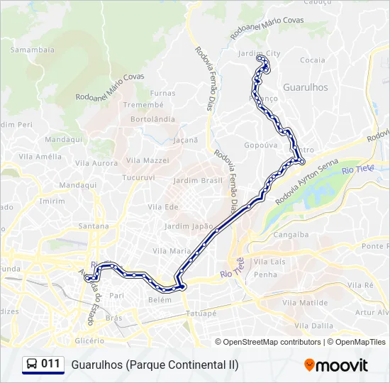 011 Bus Line Map