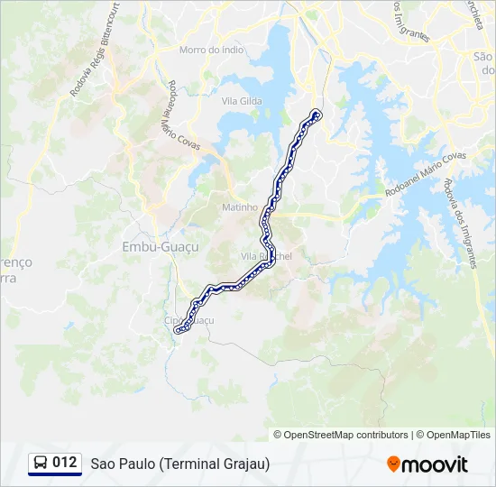 012 Bus Line Map