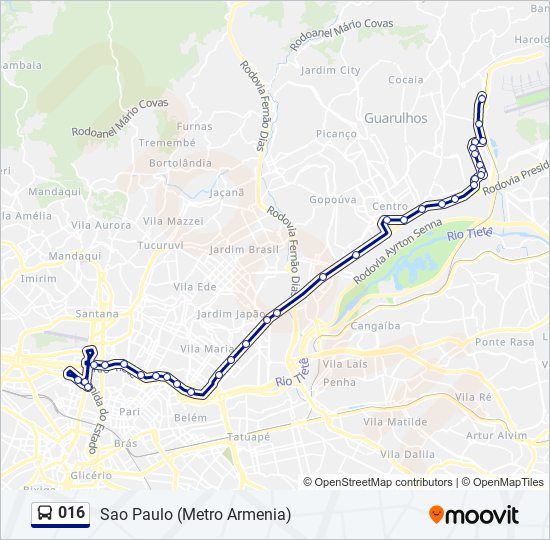 016 bus Line Map