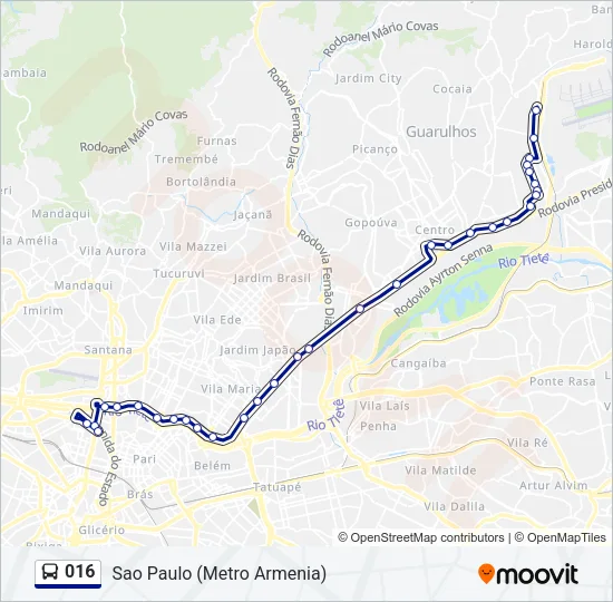 016 Bus Line Map