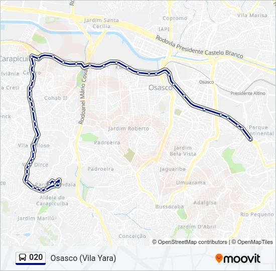 020 Bus Line Map