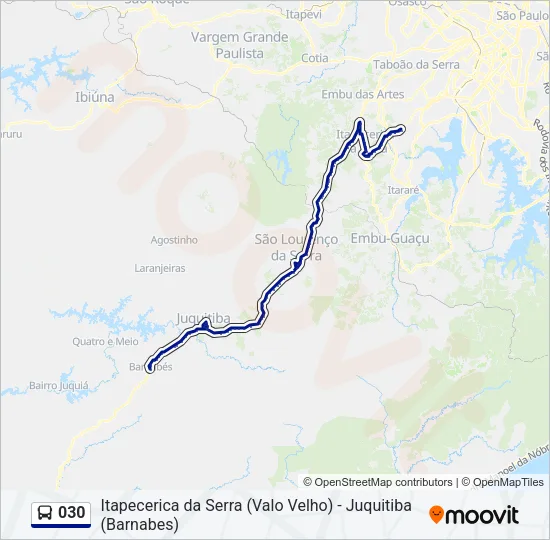 030 Bus Line Map