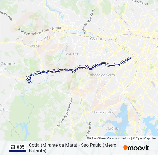 035 Bus Line Map