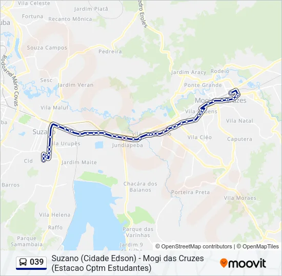 039 Bus Line Map