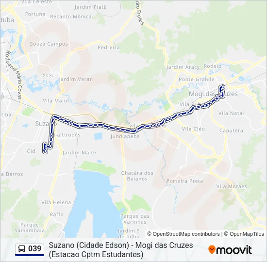 039 Bus Line Map