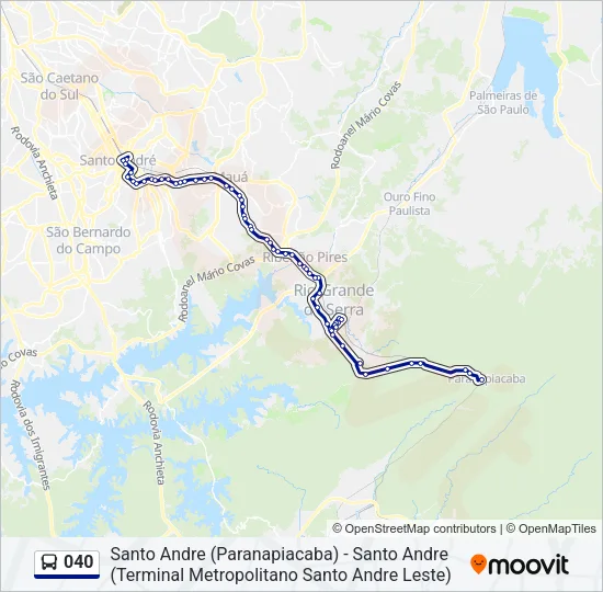 040 Bus Line Map