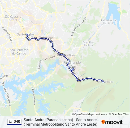 040 Bus Line Map