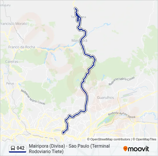 042 Bus Line Map
