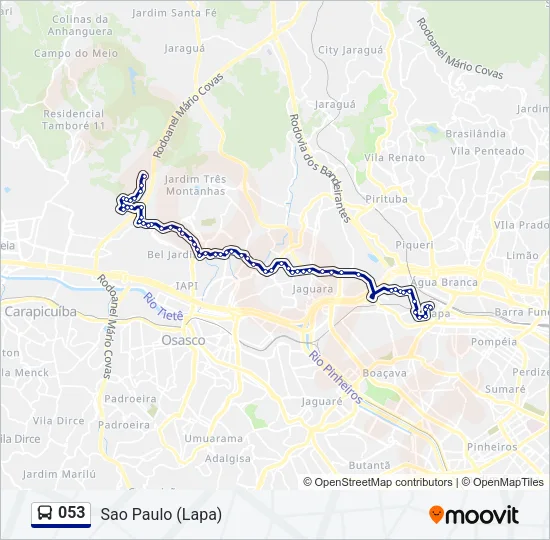053 Bus Line Map