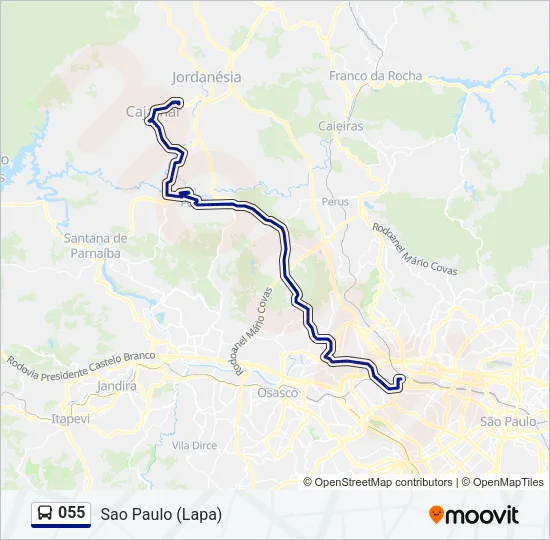055 Bus Line Map