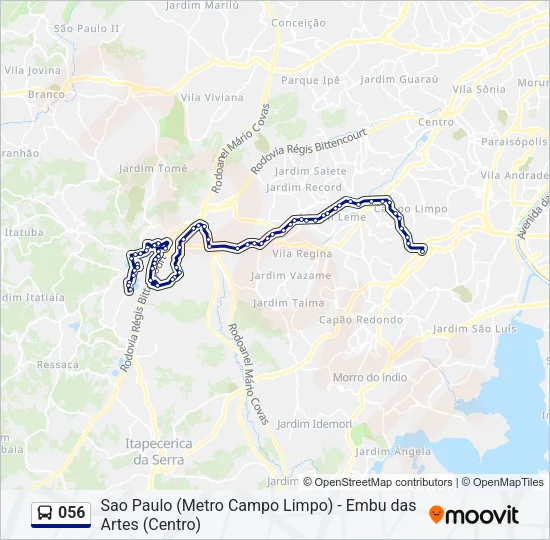 056 Bus Line Map