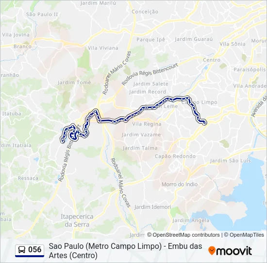 056 Bus Line Map