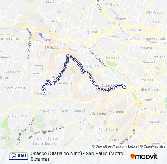 060 Bus Line Map
