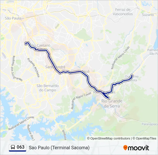 063 Bus Line Map