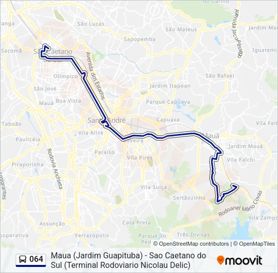 064 Bus Line Map