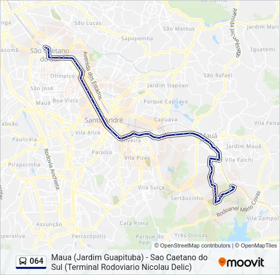 064 Bus Line Map