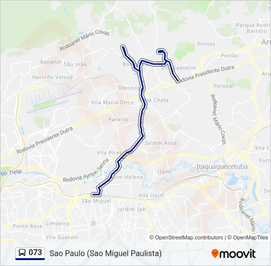 073 Bus Line Map