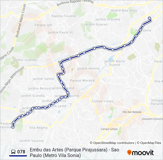 078 Bus Line Map