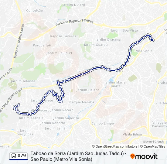 079 Bus Line Map