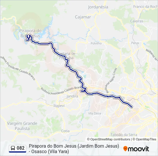 082 Bus Line Map