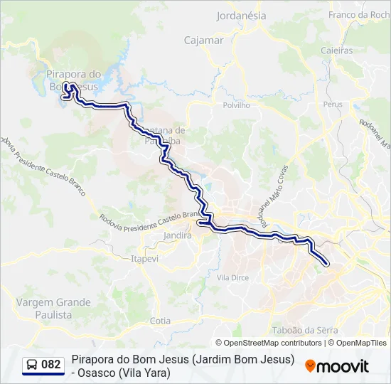 082 Bus Line Map