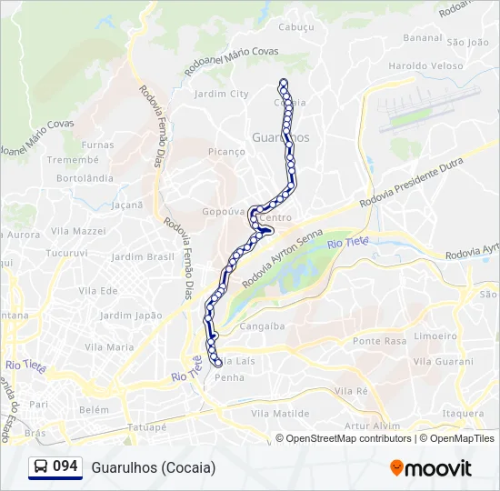 094 Bus Line Map