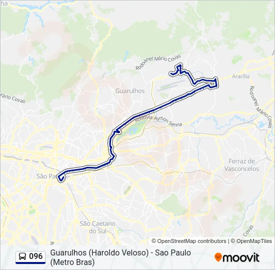 096 Bus Line Map