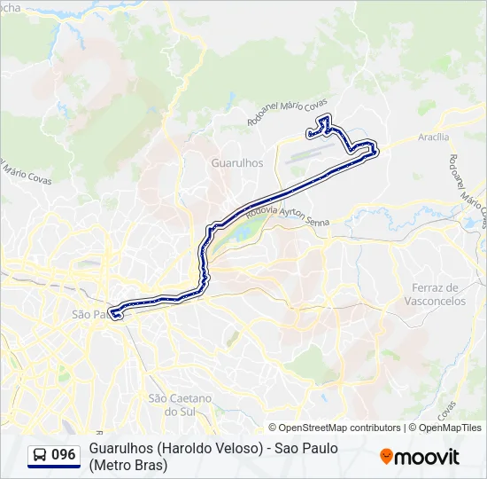 096 Bus Line Map