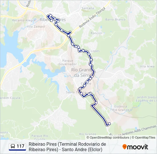 117 Bus Line Map