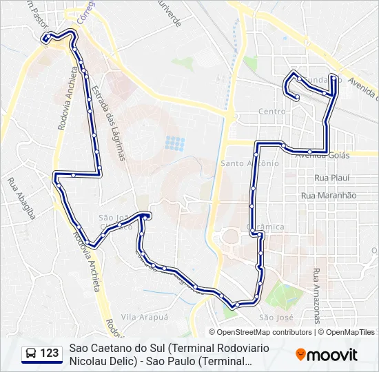 123 Bus Line Map