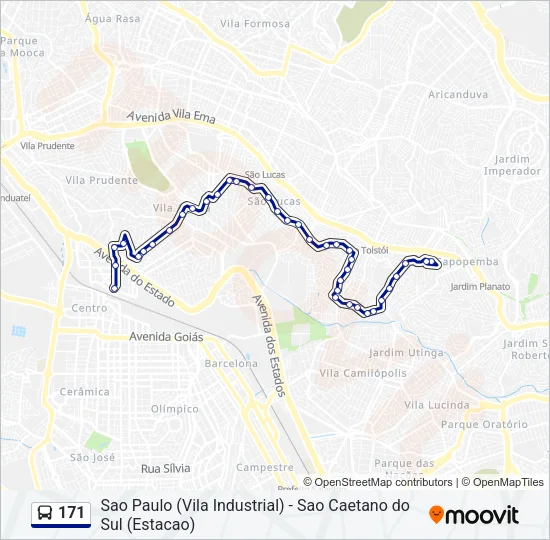 171 Bus Line Map