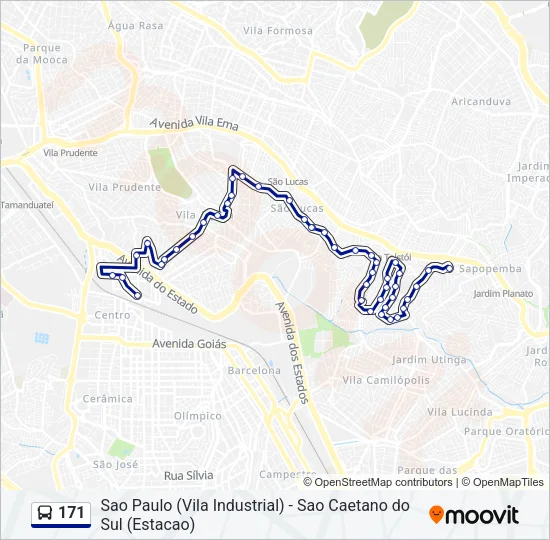 171 Bus Line Map