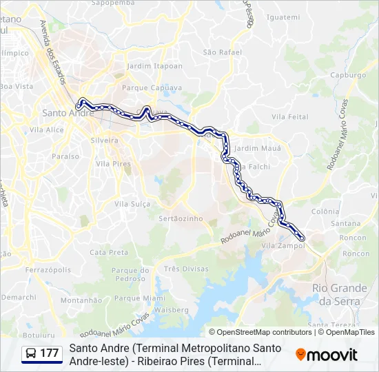 177 Bus Line Map