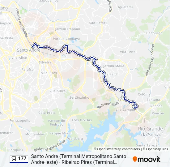 177 Bus Line Map