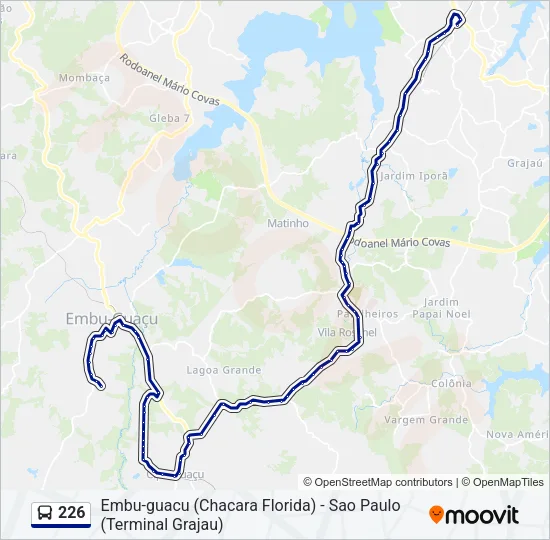 226 Bus Line Map