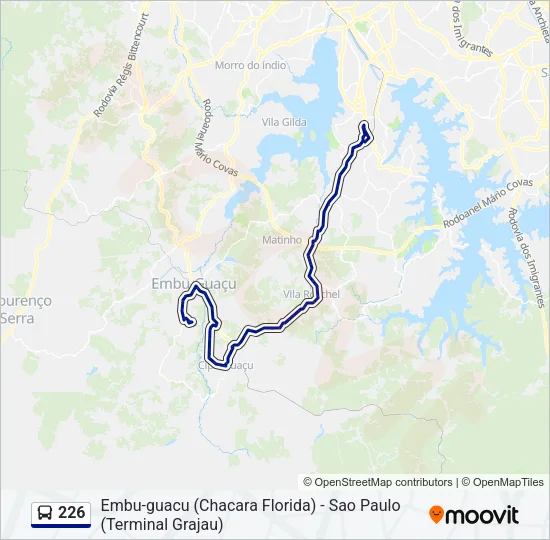 226 Bus Line Map