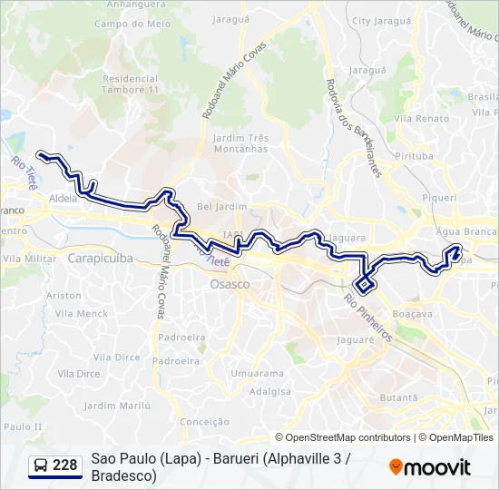 228 Bus Line Map