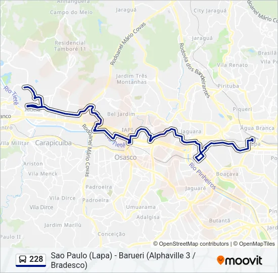 228 Bus Line Map