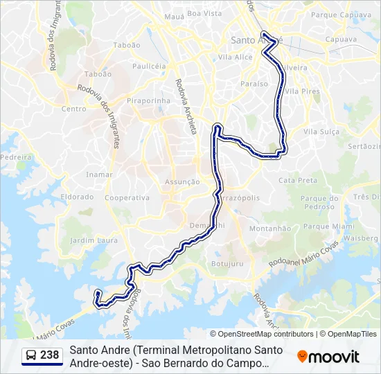 238 Bus Line Map