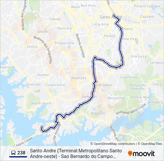 238 Bus Line Map