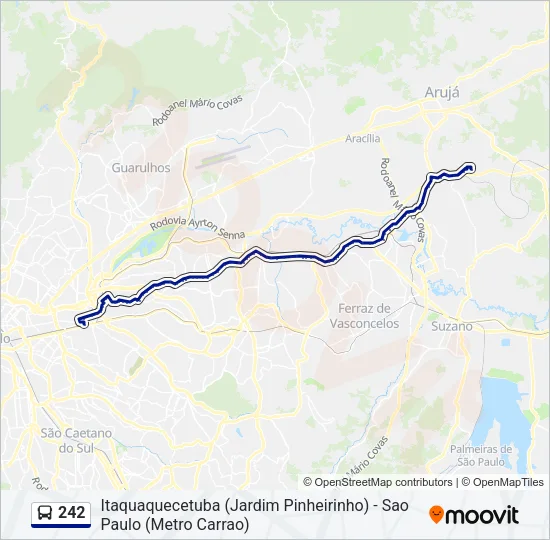 242 Bus Line Map
