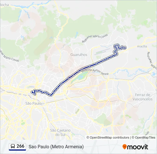 266 Bus Line Map