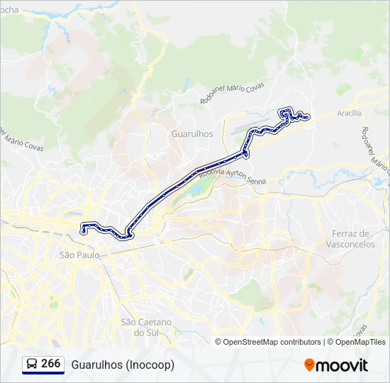 266 Bus Line Map