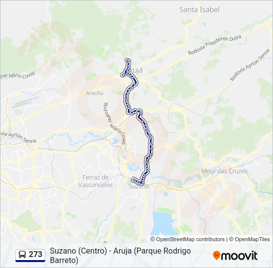273 Bus Line Map