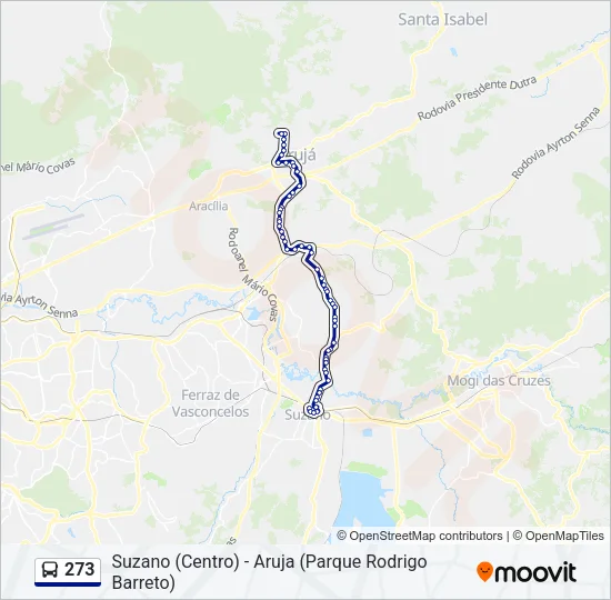 273 Bus Line Map
