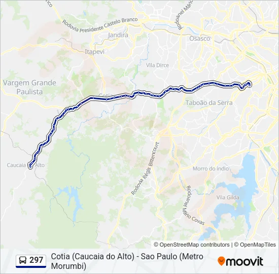 297 Bus Line Map