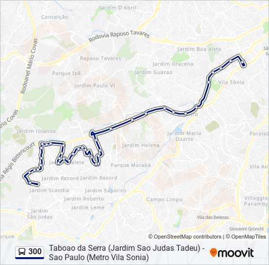 300 bus Line Map