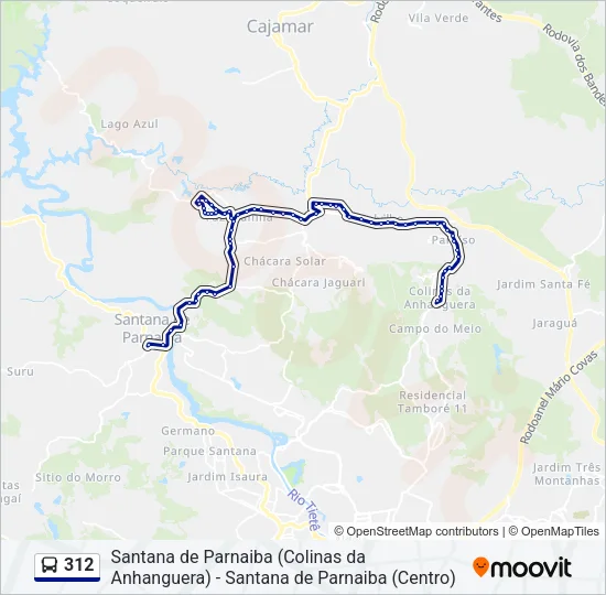 312 Bus Line Map